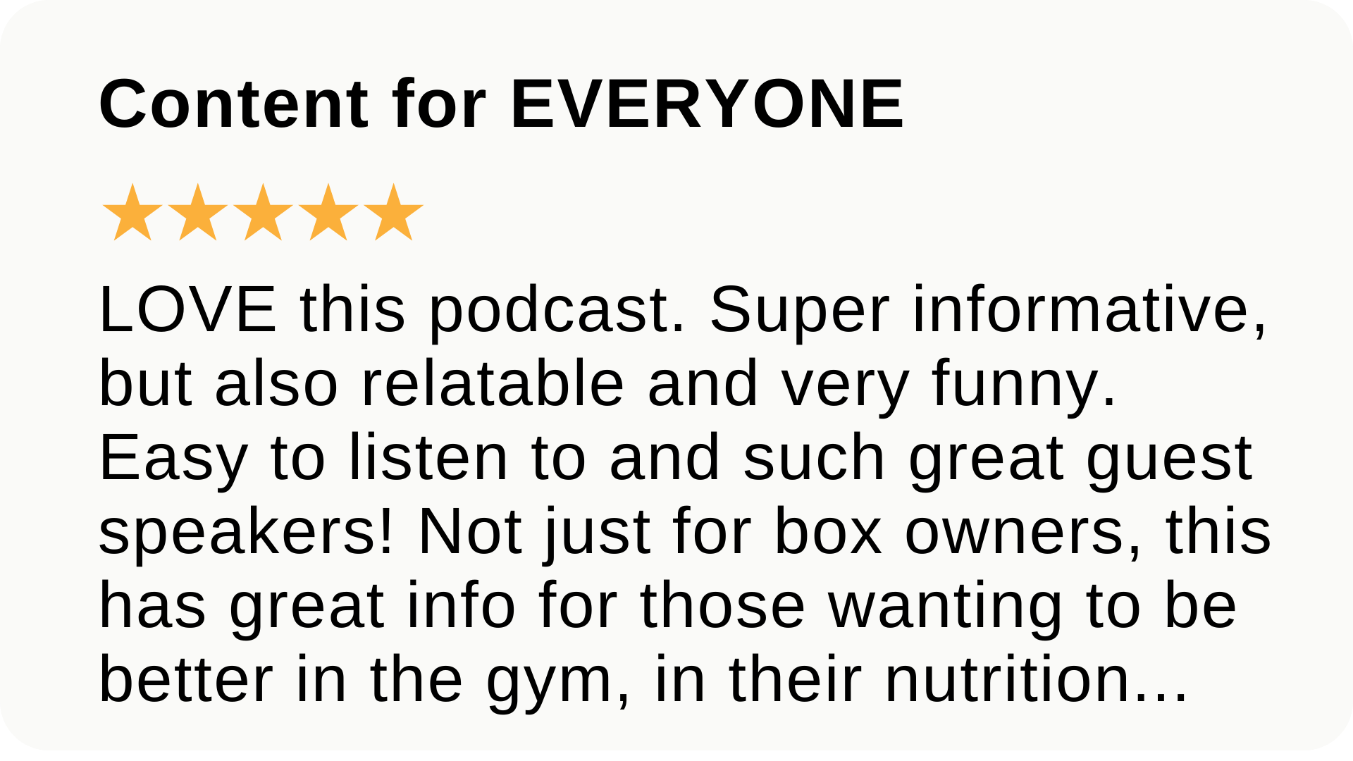 Best Hour of Their Day podcast review 4
